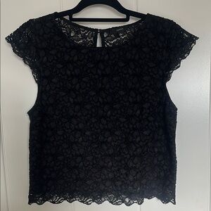 Talula Black Lace Top